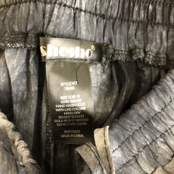 📦SHOSHO shorts tie dye black NWT - Picture 3 of 8